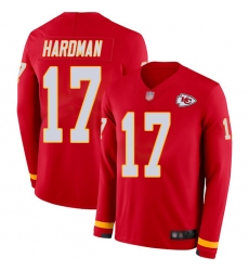 Chiefs 17 Mecole Hardman Red Team Color Men Stitched Football Limited Therma Long Sleeve Jersey Chiefs 17 Mecole Hardman Red Team Color Men Stitched Football Limited Therma Long Sleeve Jersey
