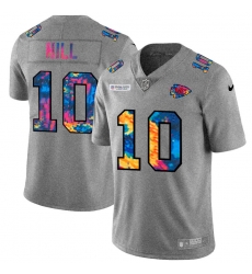 Kansas City Chiefs 10 Tyreek Hill Men Nike Multi Color 2020 NFL Crucial Catch NFL Jersey Greyheather Kansas City Chiefs 10 Tyreek Hill Men Nike Multi Color 2020 NFL Crucial Catch NFL Jersey Greyheather