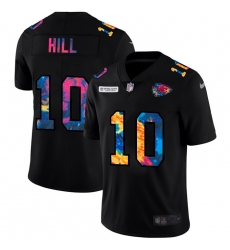 Kansas City Chiefs 10 Tyreek Hill Men Nike Multi Color Black 2020 NFL Crucial Catch Vapor Untouchable Limited Jersey Kansas City Chiefs 10 Tyreek Hill Men Nike Multi Color Black 2020 NFL Crucial Catch Vapor Untouchable Limited Jersey