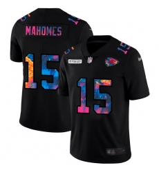 Kansas City Chiefs 15 Patrick Mahomes Men Nike Multi Color Black 2020 NFL Crucial Catch Vapor Untouchable Limited Jersey Kansas City Chiefs 15 Patrick Mahomes Men Nike Multi Color Black 2020 NFL Crucial Catch Vapor Untouchable Limited Jersey