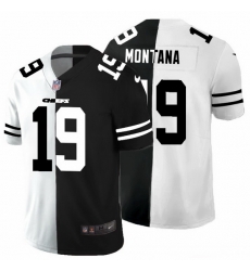 Kansas City Chiefs 19 Joe Montana Men Black V White Peace Split Nike Vapor Untouchable Limited NFL Jersey Kansas City Chiefs 19 Joe Montana Men Black V White Peace Split Nike Vapor Untouchable Limited NFL Jersey