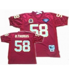 Kansas City Chiefs 58 Derrick Thomas Throwback Red Jerseys Kansas City Chiefs 58 Derrick Thomas Throwback Red Jerseys
