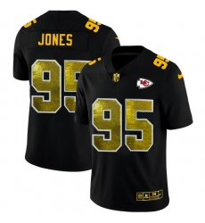 Kansas City Chiefs 95 Chris Jones Men Black Nike Golden Sequin Vapor Limited NFL Jersey Kansas City Chiefs 95 Chris Jones Men Black Nike Golden Sequin Vapor Limited NFL Jersey