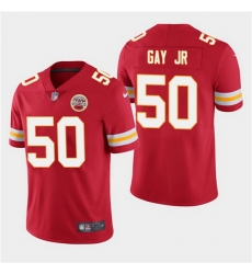 Men Chiefs 50 Willie Gay Jr Red Vapor Limited Jersey Men Chiefs 50 Willie Gay Jr Red Vapor Limited Jersey