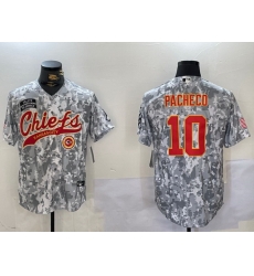 Men Kansas City Chiefs 10 Isiah Pacheco 2024 Arctic Camo Salute To Service Stitched Baseball Jersey 2 Men Kansas City Chiefs 10 Isiah Pacheco 2024 Arctic Camo Salute To Service Stitched Baseball Jersey 2