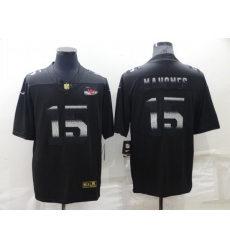 Men Kansas City Chiefs 15 Patrick Mahomes Black Shadow Stitched Jersey Men Kansas City Chiefs 15 Patrick Mahomes Black Shadow Stitched Jersey