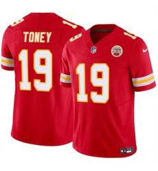 Men Kansas City Chiefs 19 Kadarius Toney Red 2023 F U S E Vapor Untouchable Limited Stitched Jersey Men Kansas City Chiefs 19 Kadarius Toney Red 2023 F U S E Vapor Untouchable Limited Stitched Jersey