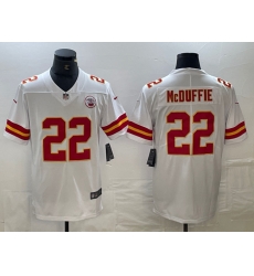 Men Kansas City Chiefs 22 Trent McDuffie White Vapor Untouchable Limited Stitched Football Jersey Men Kansas City Chiefs 22 Trent McDuffie White Vapor Untouchable Limited Stitched Football Jersey