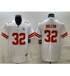 Men Kansas City Chiefs 32 Nick Bolton White Vapor Untouchable Limited Stitched Football Jersey Men Kansas City Chiefs 32 Nick Bolton White Vapor Untouchable Limited Stitched Football Jersey