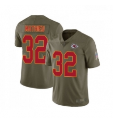 Men Kansas City Chiefs 32 Tyrann Mathieu Limited Olive 2017 Salute to Service Football Jersey Men Kansas City Chiefs 32 Tyrann Mathieu Limited Olive 2017 Salute to Service Football Jersey
