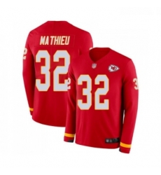 Men Kansas City Chiefs 32 Tyrann Mathieu Limited Red Therma Long Sleeve Football Jersey Men Kansas City Chiefs 32 Tyrann Mathieu Limited Red Therma Long Sleeve Football Jersey