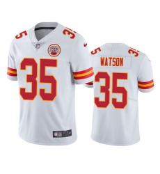 Men Kansas City Chiefs 35 Jaylen Watson White Vapor Untouchable Limited Stitched Football Jersey Men Kansas City Chiefs 35 Jaylen Watson White Vapor Untouchable Limited Stitched Football Jersey