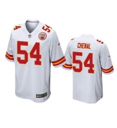 Men Kansas City Chiefs 54 Leo Chenal White Stitched Football Jersey Men Kansas City Chiefs 54 Leo Chenal White Stitched Football Jersey