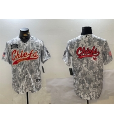 Men Kansas City Chiefs Team Big Logo 2024 Arctic Camo Salute To Service Stitched Baseball Jersey 2 Men Kansas City Chiefs Team Big Logo 2024 Arctic Camo Salute To Service Stitched Baseball Jersey 2