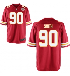Men Nike Chiefs 90 Neil Smith Red Game Jersey Men Nike Chiefs 90 Neil Smith Red Game Jersey