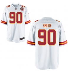 Men Nike Chiefs 90 Neil Smith White Game Jersey Men Nike Chiefs 90 Neil Smith White Game Jersey