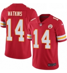 Men Nike Kansas City Chiefs 14 Sammy Watkins Red Team Color Vapor Untouchable Limited Player NFL Jersey Men Nike Kansas City Chiefs 14 Sammy Watkins Red Team Color Vapor Untouchable Limited Player NFL Jersey