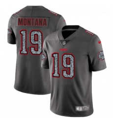 Men Nike Kansas City Chiefs 19 Joe Montana Gray Static Vapor Untouchable Limited NFL Jersey Men Nike Kansas City Chiefs 19 Joe Montana Gray Static Vapor Untouchable Limited NFL Jersey