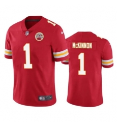 Men's Kansas City Chiefs #1 Jerick McKinnon Red Vapor Untouchable Limited Stitched Football Jersey Men's Kansas City Chiefs #1 Jerick McKinnon Red Vapor Untouchable Limited Stitched Football Jersey