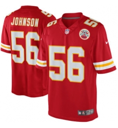 Mens Kansas City Chiefs Derrick Johnson Nike Red Team Color Limited Jersey Mens Kansas City Chiefs Derrick Johnson Nike Red Team Color Limited Jersey