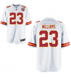 Men's Nike Kansas City Chiefs Joshua Williams #23 White Stitched NFL Jersey Men's Nike Kansas City Chiefs Joshua Williams #23 White Stitched NFL Jersey