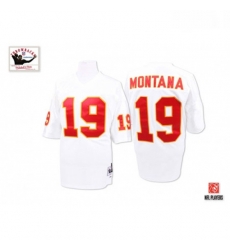 Mitchell And Ness Kansas City Chiefs 19 Joe Montana White Authentic Throwback NFL Jersey Mitchell And Ness Kansas City Chiefs 19 Joe Montana White Authentic Throwback NFL Jersey