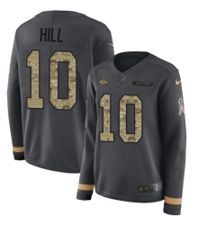 Nike Chiefs #10 Tyreek Hill Anthracite Salute to Service Nike Chiefs #10 Tyreek Hill Anthracite Salute to Service