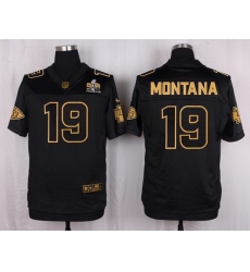 Nike Chiefs #19 Joe Montana Black Mens Stitched NFL Elite Pro Line Gold Collection Jersey Nike Chiefs #19 Joe Montana Black Mens Stitched NFL Elite Pro Line Gold Collection Jersey