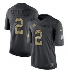 Nike Chiefs #2 Dustin Colquitt Black Mens Stitched NFL Limited 2016 Salute to Service Jersey Nike Chiefs #2 Dustin Colquitt Black Mens Stitched NFL Limited 2016 Salute to Service Jersey