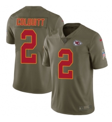 Nike Chiefs #2 Dustin Colquitt Olive Mens Stitched NFL Limited 2017 Salute to Service Jersey Nike Chiefs #2 Dustin Colquitt Olive Mens Stitched NFL Limited 2017 Salute to Service Jersey