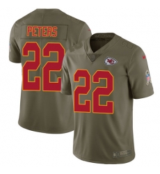 Nike Chiefs #22 Marcus Peters Olive Mens Stitched NFL Limited 2017 Salute to Service Jersey Nike Chiefs #22 Marcus Peters Olive Mens Stitched NFL Limited 2017 Salute to Service Jersey