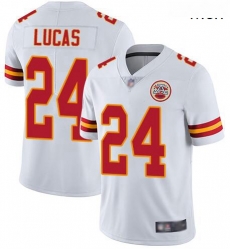 Nike Chiefs 24 Jordan Lucas White Vapor Untouchable Limited Jersey Nike Chiefs 24 Jordan Lucas White Vapor Untouchable Limited Jersey