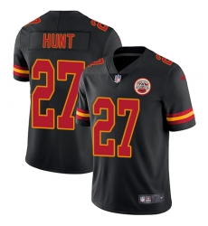 Nike Chiefs #27 Kareem Hunt Black Mens Stitched NFL Limited Rush Jersey Nike Chiefs #27 Kareem Hunt Black Mens Stitched NFL Limited Rush Jersey