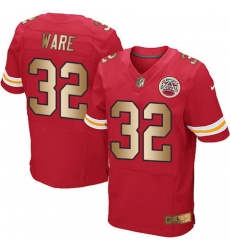 Nike Chiefs #32 Spencer Ware Red Team Color Mens Stitched NFL Elite Gold Jersey Nike Chiefs #32 Spencer Ware Red Team Color Mens Stitched NFL Elite Gold Jersey