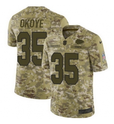 Nike Chiefs #35 Christian Okoye Camo Mens Stitched NFL Limited 2018 Salute To Service Jersey Nike Chiefs #35 Christian Okoye Camo Mens Stitched NFL Limited 2018 Salute To Service Jersey
