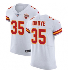 Nike Chiefs #35 Christian Okoye White Mens Stitched NFL Vapor Untouchable Limited Jersey Nike Chiefs #35 Christian Okoye White Mens Stitched NFL Vapor Untouchable Limited Jersey