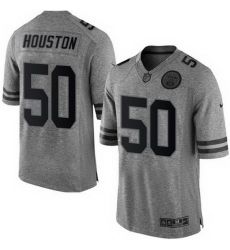 Nike Chiefs #50 Justin Houston Gray Mens Stitched NFL Limited Gridiron Gray Jer Nike Chiefs #50 Justin Houston Gray Mens Stitched NFL Limited Gridiron Gray Jer