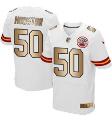 Nike Chiefs #50 Justin Houston White Mens Stitched NFL Elite Gold Jersey Nike Chiefs #50 Justin Houston White Mens Stitched NFL Elite Gold Jersey