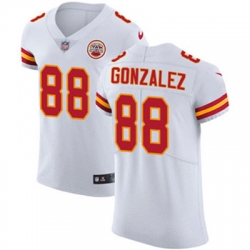 Nike Chiefs #88 Tony Gonzalez White Mens Stitched NFL Vapor Untouchable Elite Jersey