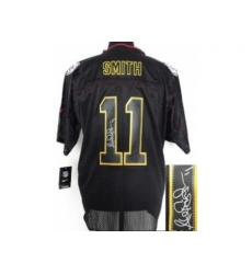 Nike Kansas City Chiefs 11 Alex Smith Black Elite Light Out Signed NFL Jersey Nike Kansas City Chiefs 11 Alex Smith Black Elite Light Out Signed NFL Jersey