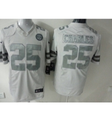 Nike Kansas City Chiefs 25 Jamaal Charles White Game Platinum NFL Jersey Nike Kansas City Chiefs 25 Jamaal Charles White Game Platinum NFL Jersey