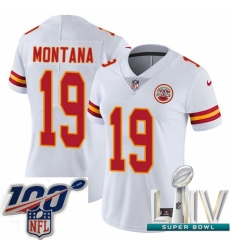 2020 Super Bowl LIV Women Nike Kansas City Chiefs #19 Joe Montana White Vapor Untouchable Limited Player NFL Jersey 2020 Super Bowl LIV Women Nike Kansas City Chiefs #19 Joe Montana White Vapor Untouchable Limited Player NFL Jersey