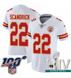 2020 Super Bowl LIV Women Nike Kansas City Chiefs #22 Orlando Scandrick White Vapor Untouchable Limited Player NFL Jersey 2020 Super Bowl LIV Women Nike Kansas City Chiefs #22 Orlando Scandrick White Vapor Untouchable Limited Player NFL Jersey