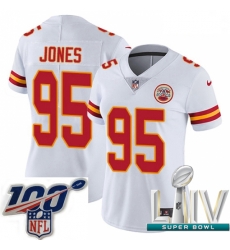 2020 Super Bowl LIV Women Nike Kansas City Chiefs #95 Chris Jones White Vapor Untouchable Limited Player NFL Jersey 2020 Super Bowl LIV Women Nike Kansas City Chiefs #95 Chris Jones White Vapor Untouchable Limited Player NFL Jersey