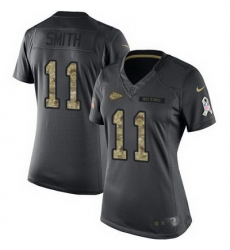 Nike Chiefs #11 Alex Smith Black Womens Stitched NFL Limited 2016 Salute to Service Jersey Nike Chiefs #11 Alex Smith Black Womens Stitched NFL Limited 2016 Salute to Service Jersey