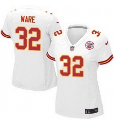 Nike Chiefs #32 Spencer Ware White Womens Stitched NFL Elite Jersey Nike Chiefs #32 Spencer Ware White Womens Stitched NFL Elite Jersey