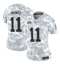 Women Kansas City Chiefs 11 Carson Wentz 2024 F U S E Arctic Camo Salute To Service Limited Stitched Football Jersey Women Kansas City Chiefs 11 Carson Wentz 2024 F U S E Arctic Camo Salute To Service Limited Stitched Football Jersey