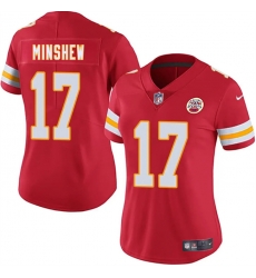 Women Kansas City Chiefs 17 Gardner Minshew Red 2025 Vapor Untouchable Limited Stitched Jersey 