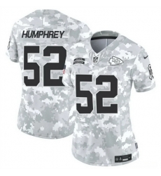 Women Kansas City Chiefs 52 Creed Humphrey 2024 F U S E Arctic Camo Salute To Service Limited Stitched Football Jersey Women Kansas City Chiefs 52 Creed Humphrey 2024 F U S E Arctic Camo Salute To Service Limited Stitched Football Jersey