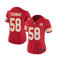 Women Kansas City Chiefs 58 Derrick Thomas Red Vapor Stitched Jersey Women Kansas City Chiefs 58 Derrick Thomas Red Vapor Stitched Jersey